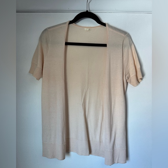 J. Crew Sweaters - J. Crew Open Front Short Sleeve Lightweight Cardigan